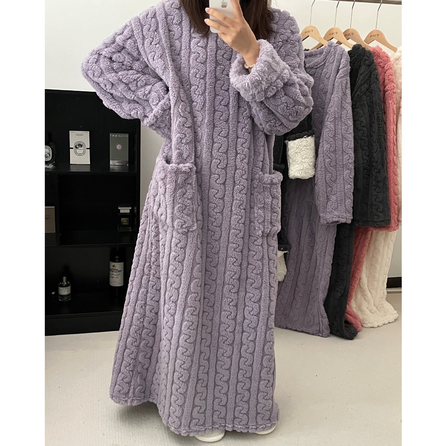 💟Warm gift 49% OFF - Winter coral velvet home clothes (be kind to yourself in this cold winter)