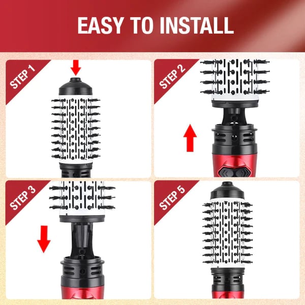 π3-in-1 Hot Air Styler and Rotating Hair Dryer for Dry hair, curl hair, straighten hair