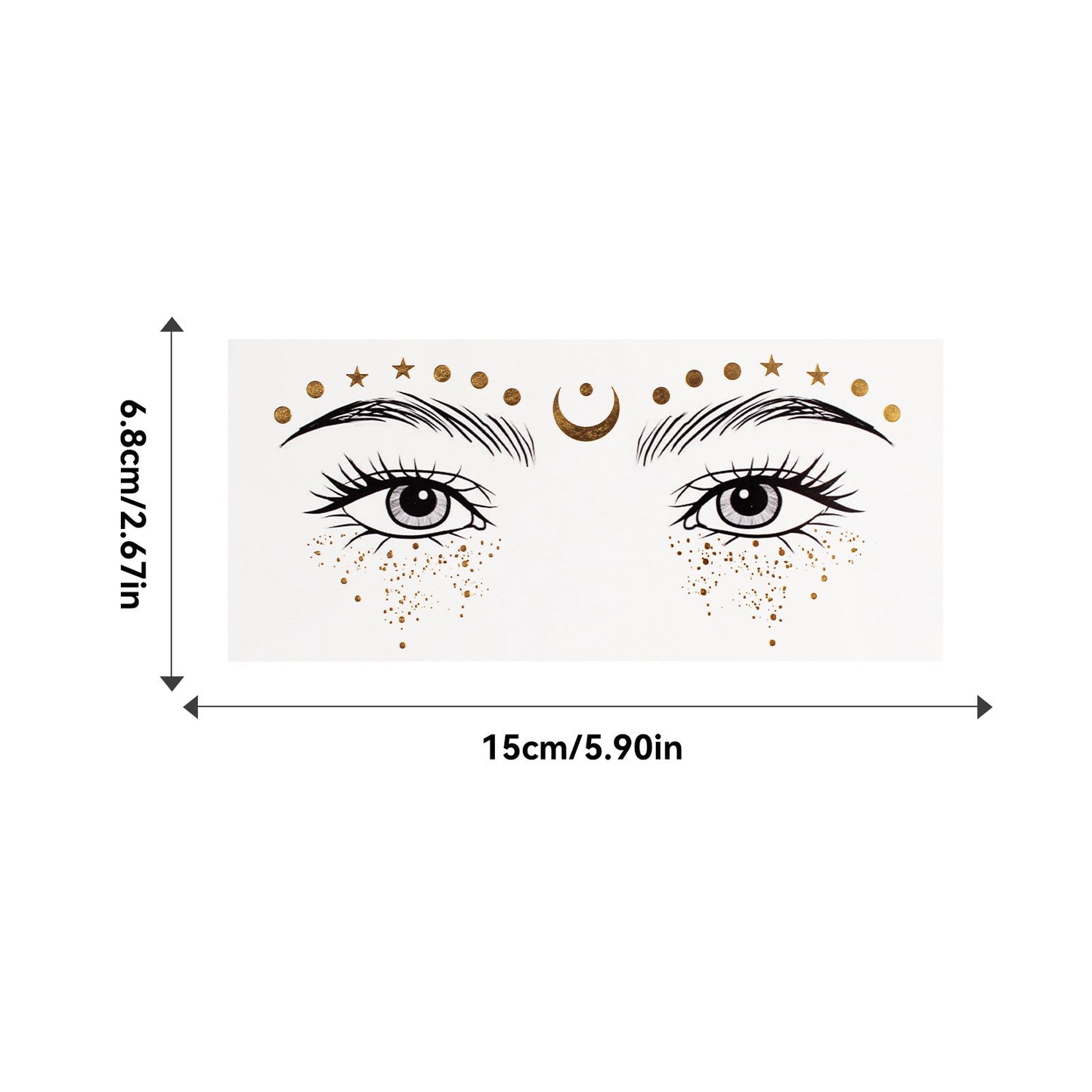 🎁LAST DAY 49% OFF🔥-Gold Glitter Freckles Makeup Patches