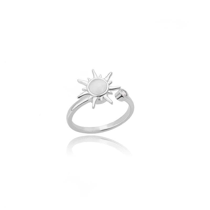 Unzip Spinning Sunflower Ring