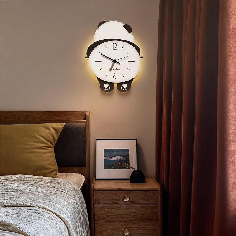 Rocking Panda Decorative Wall Clock