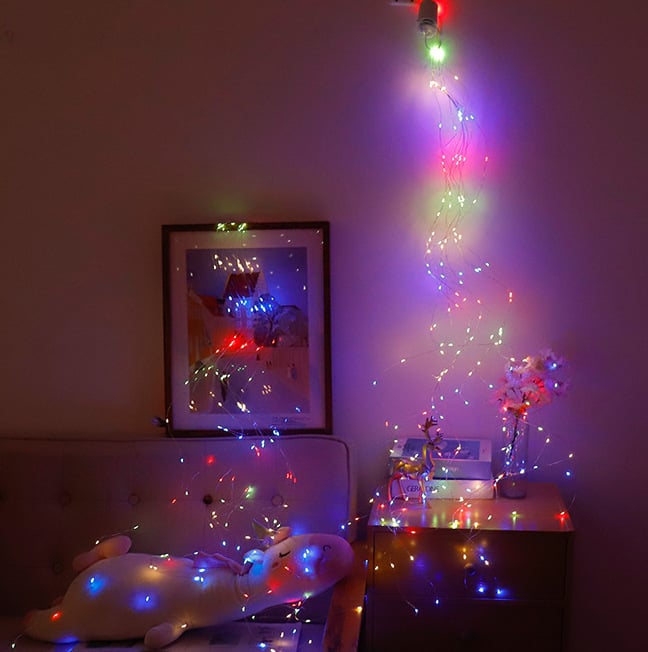🌲8 Modes 100-600 Christmas LED Firefly Twinkle String Lights