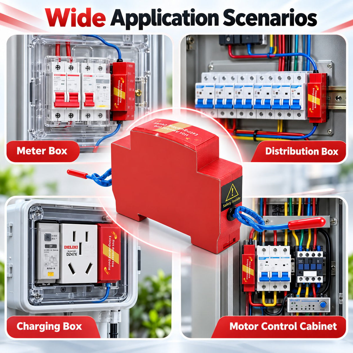 π₯ Automatic Fire Suppression Device β Dual-Nozzle Heat-Activated Fire Extinguisher for Electrical Cabinets & Equipment Enclosures π‘οΈ