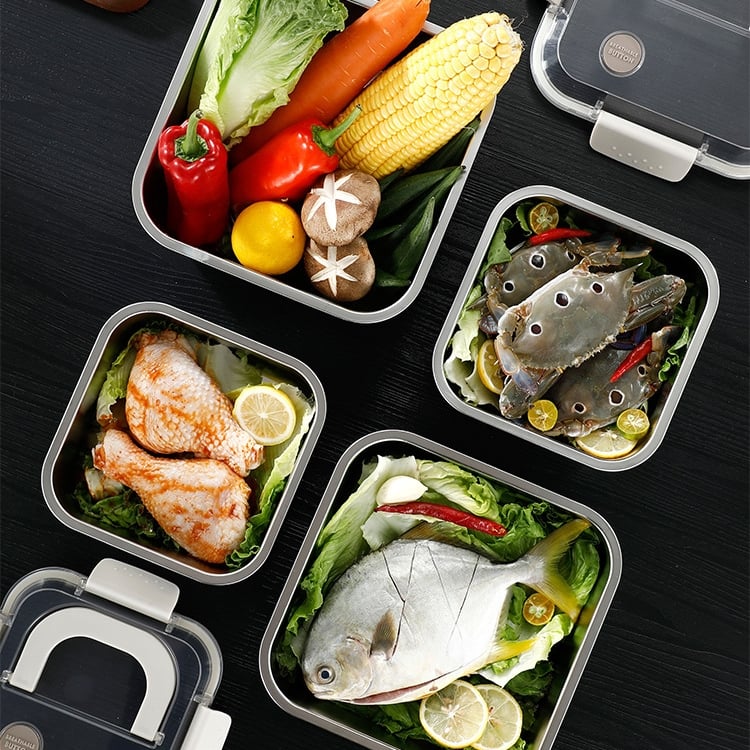 Stainless steel anti-mold and odorless lunch box