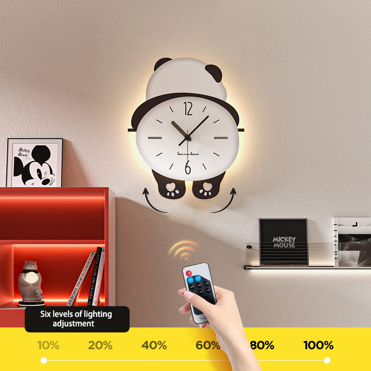Rocking Panda Decorative Wall Clock