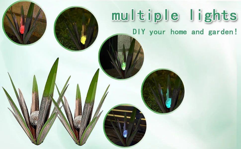 🌵💥Spring Promotional Price: $24.99🌵Waterproof Solar Garden LED Agave