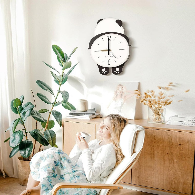 Rocking Panda Decorative Wall Clock