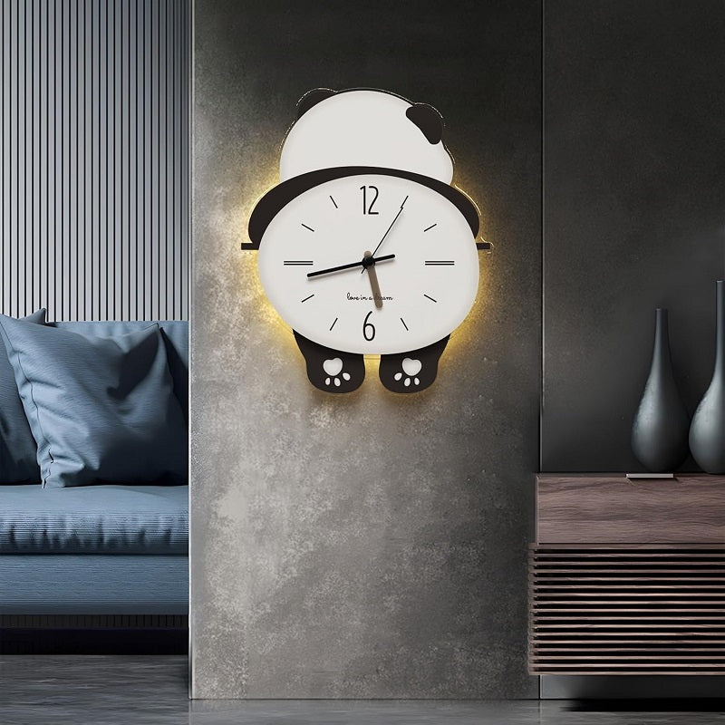 Rocking Panda Decorative Wall Clock