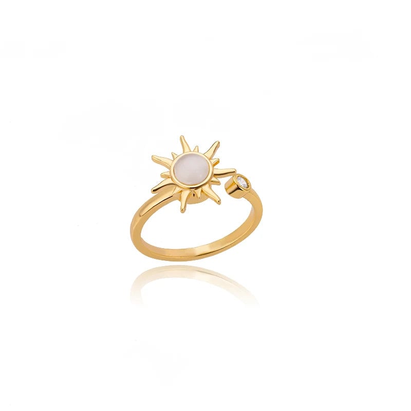 Unzip Spinning Sunflower Ring