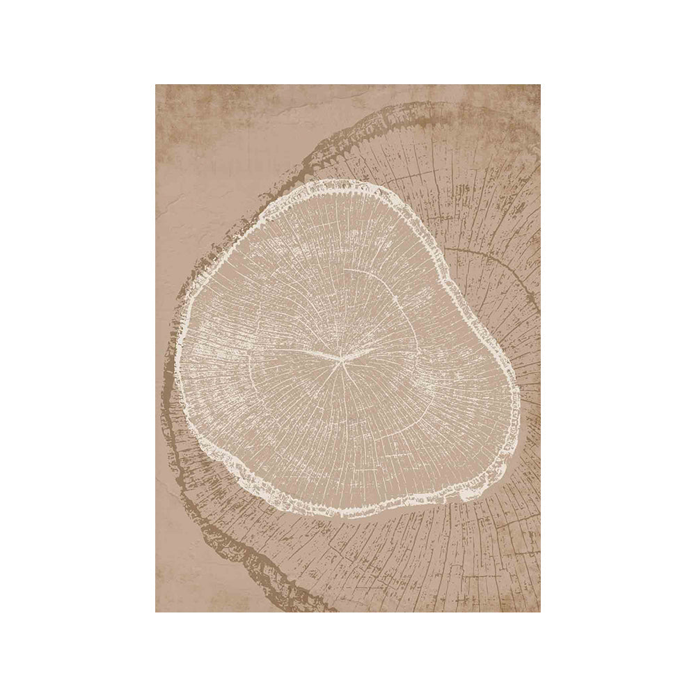 Beige Tree Ring Wall Art