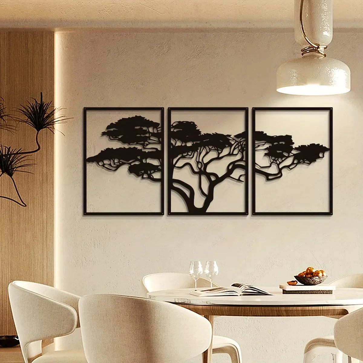 Black Tree Metal Wall Art