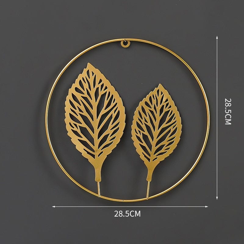 Round Gold Wall Decals