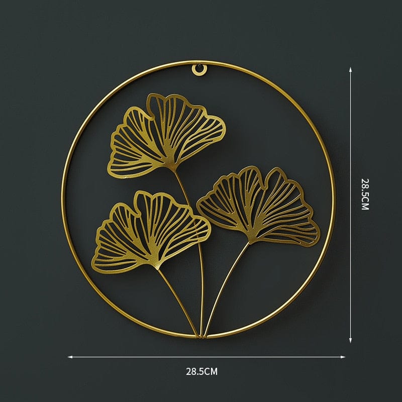 Round Gold Wall Decals