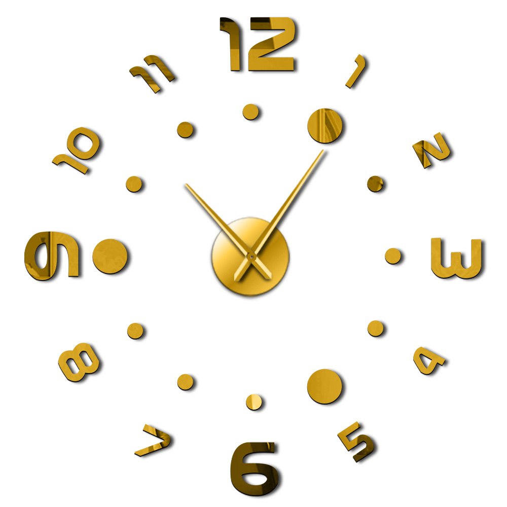 New Real Special Watch Quartz Wall Clocks 3D Acrylic DIY Wall Art Giant Clock Design Luxury Large Decorative Clocks Duvar Saati