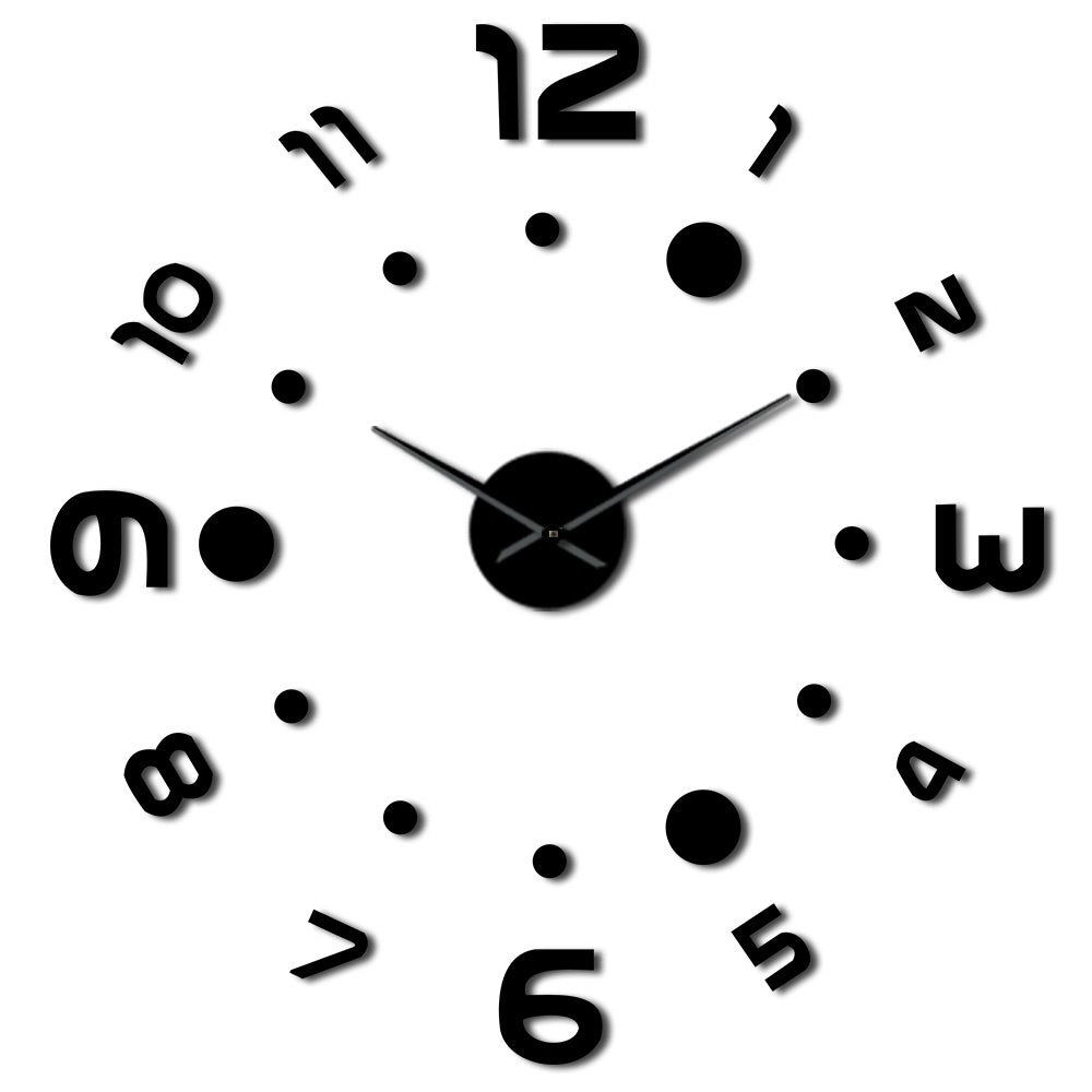 New Real Special Watch Quartz Wall Clocks 3D Acrylic DIY Wall Art Giant Clock Design Luxury Large Decorative Clocks Duvar Saati