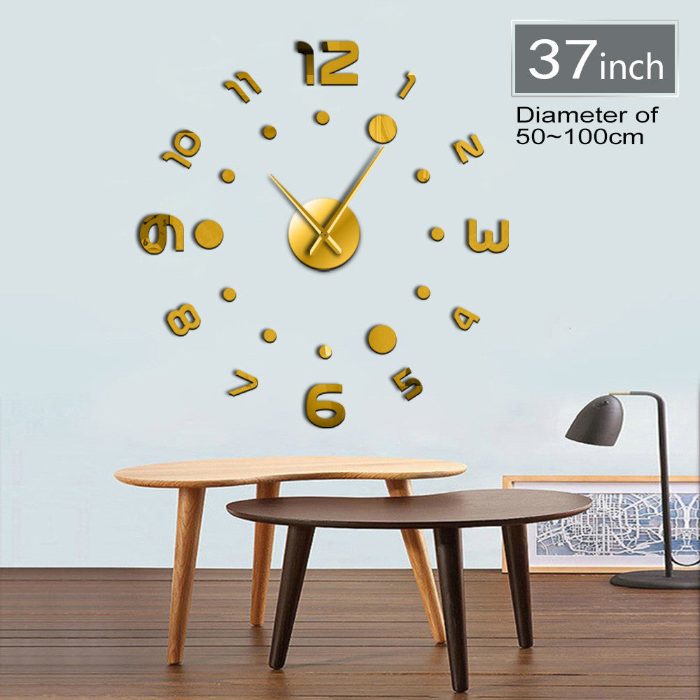 New Real Special Watch Quartz Wall Clocks 3D Acrylic DIY Wall Art Giant Clock Design Luxury Large Decorative Clocks Duvar Saati