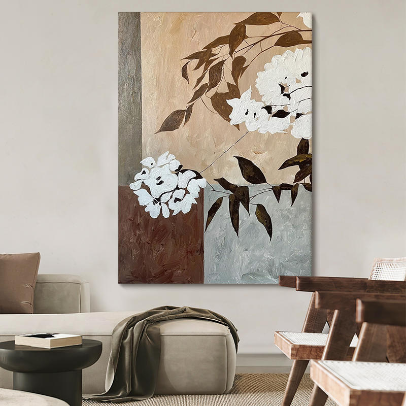 Hand-painted Wabi-sabi Wall Art