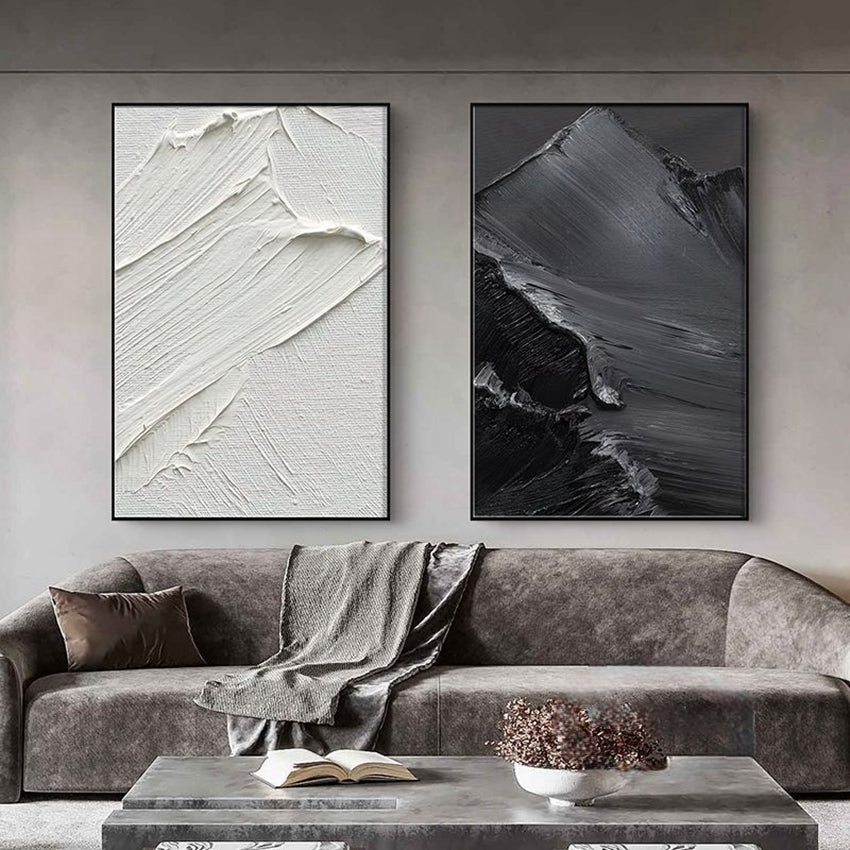 Handcrafted Monochrome Wall Art