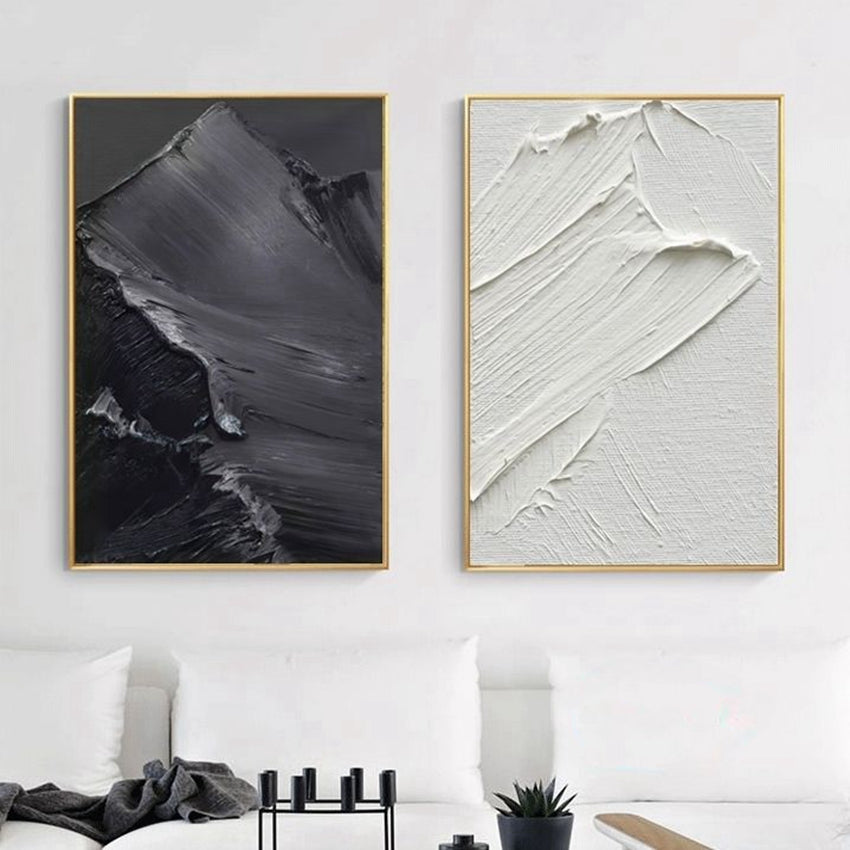 Handcrafted Monochrome Wall Art
