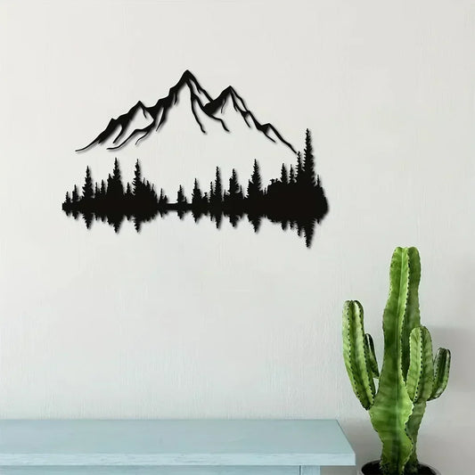 Hill Trees Metal Wall Art