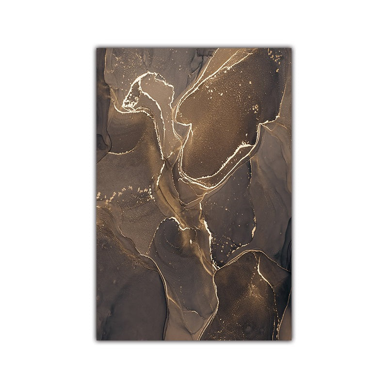 Modern Grey Gold Marble Canvas Wall Art
