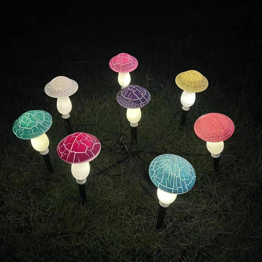 Waterproof Solar Mushroom Lights Outdoor Decor, 8 Modes for Garden Pathway Landscape Yard