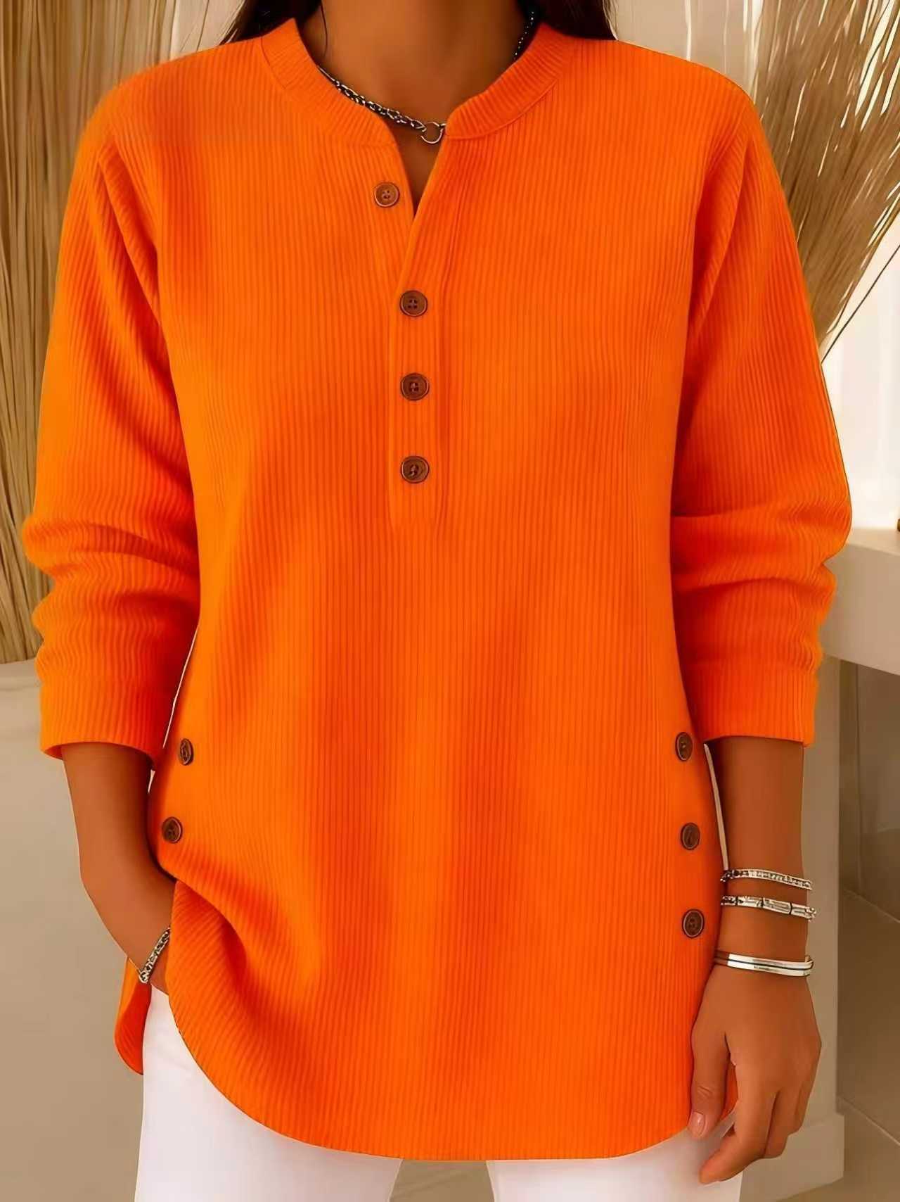 🔥Women's Corduroy Henley Top