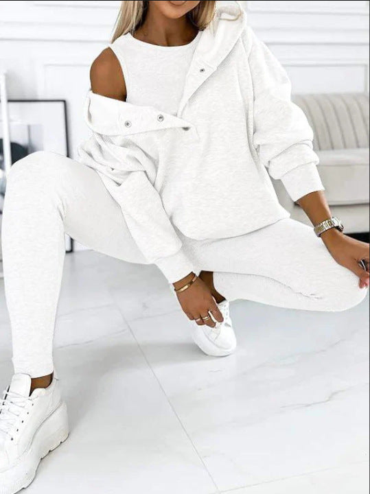 💜 Hooded Casual and Comfortable Sweatshirt Suit