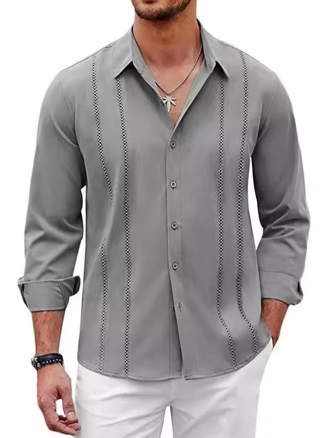Men's Single Colour Long Sleeve Top