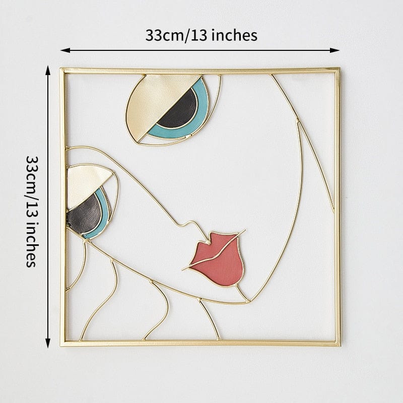 Female Face Macrame Art