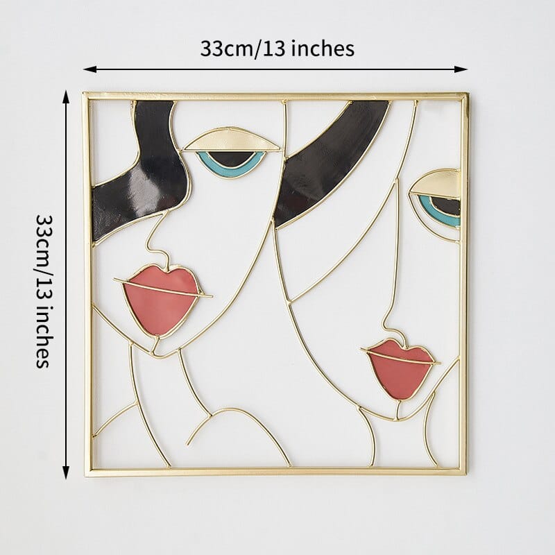 Female Face Macrame Art