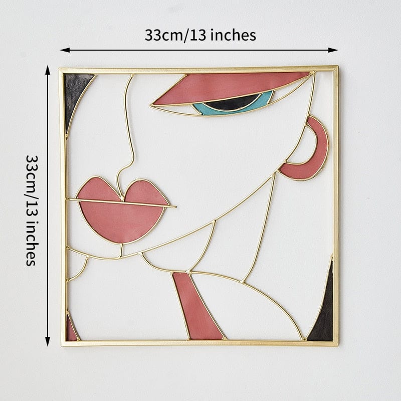 Female Face Macrame Art