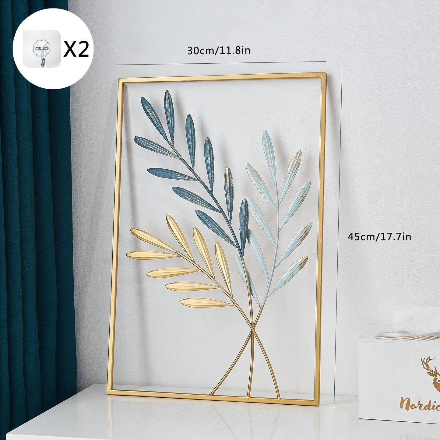 Metal Leaf Wall Décor