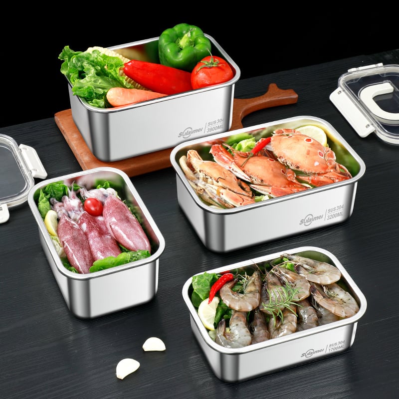 Stainless steel anti-mold and odorless lunch box