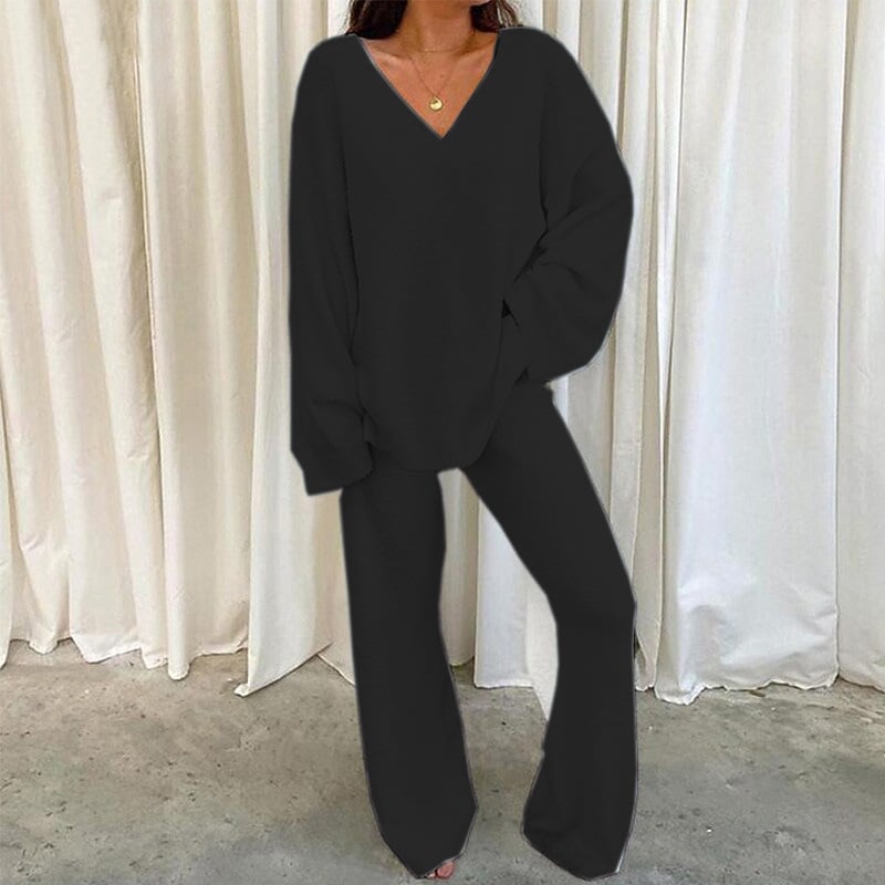 Women's Fuzzy Fleece 2-Piece Pajama Set