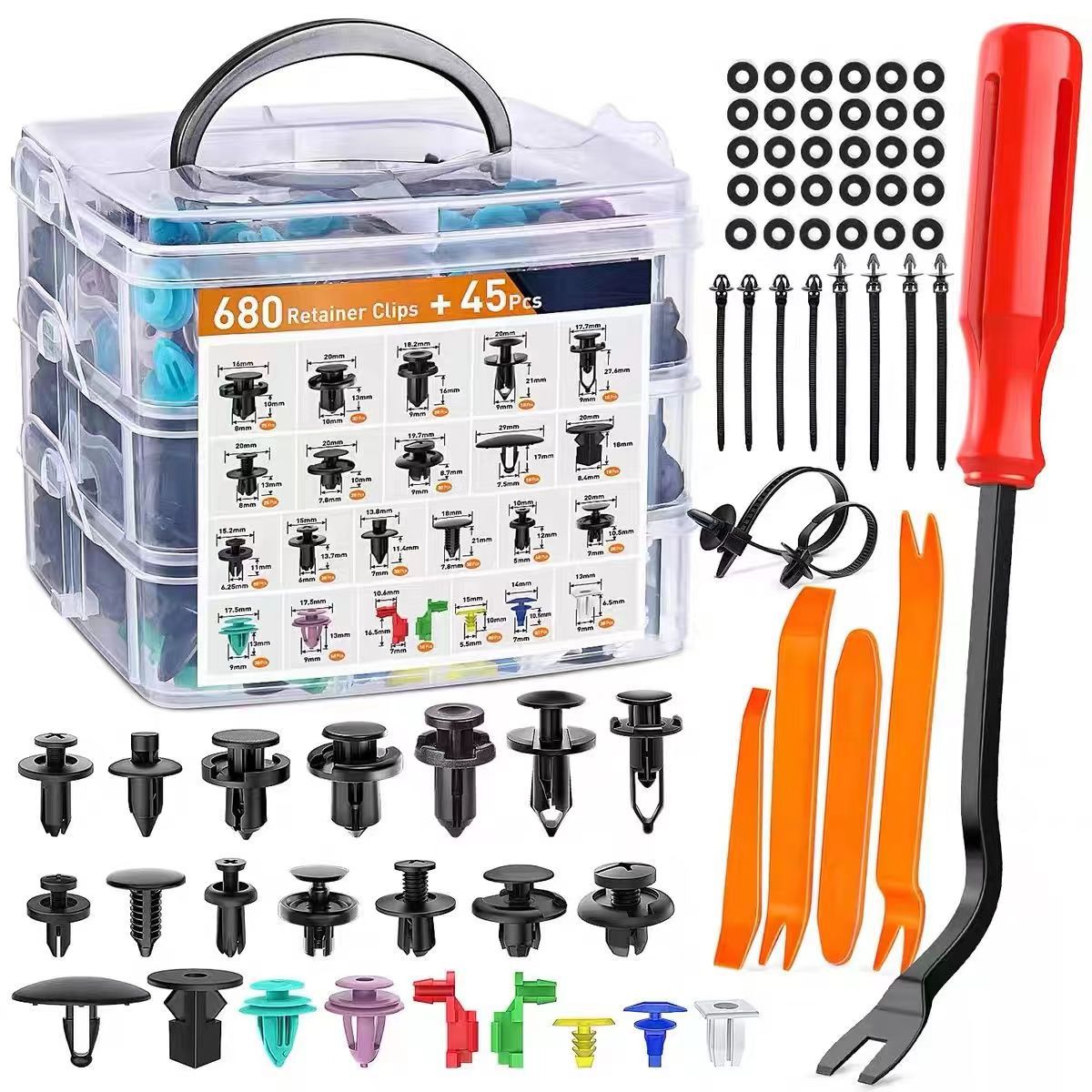 🔥725Pcs Car Retainer Clips & Fastener Remover