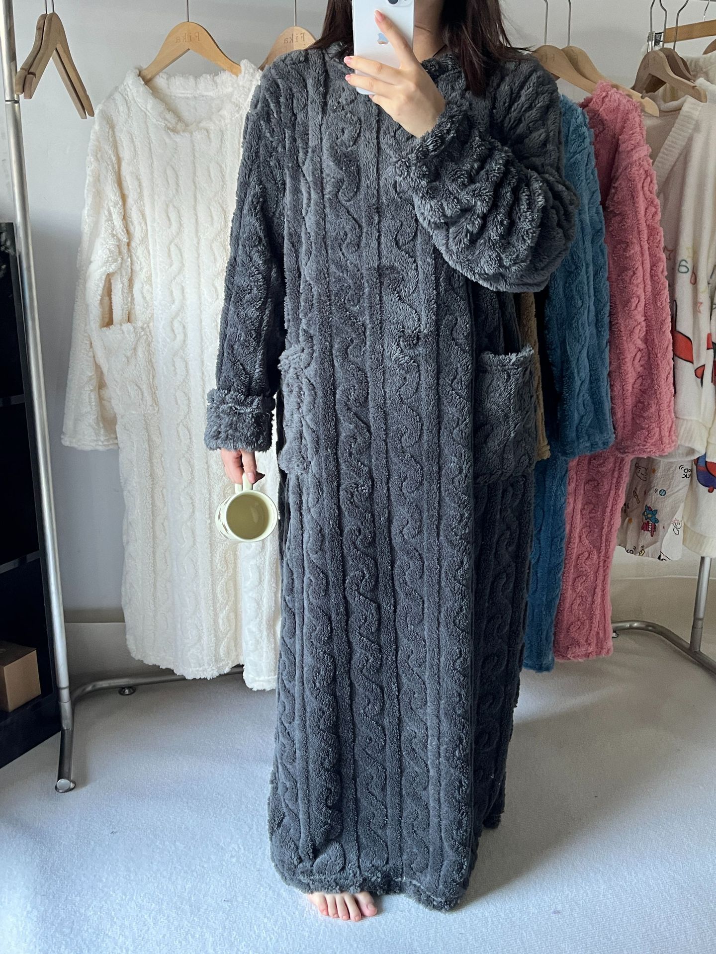 💟Warm gift 49% OFF - Winter coral velvet home clothes (be kind to yourself in this cold winter)