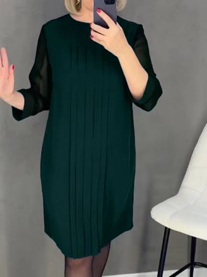 🎉New Product Launch💐 – Mid Sleeve Straight Dress - Buy two and get free shipping!