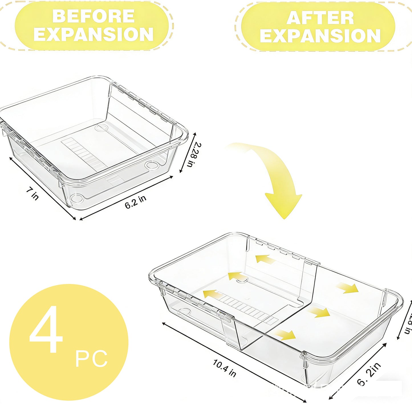 🎁2026 Hot Sale 49% OFF🧩 Expandable Drawer Organizer