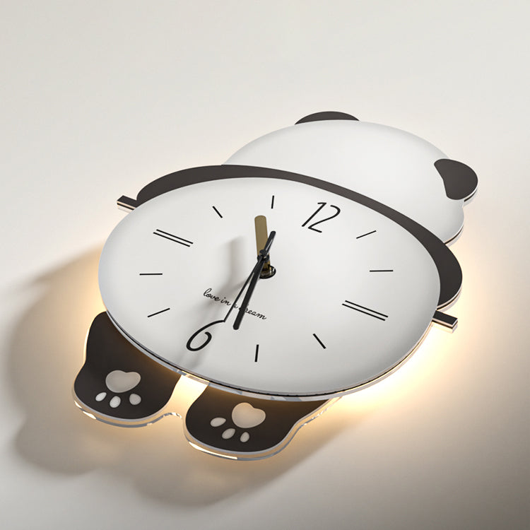 Rocking Panda Decorative Wall Clock