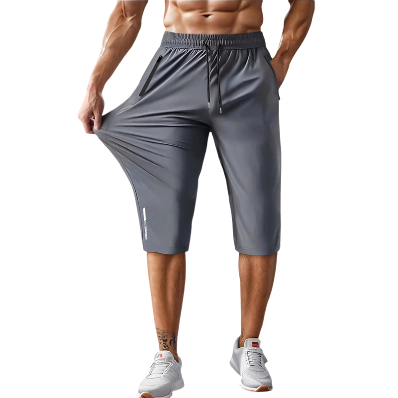 📢📢50% OFF !! ⏰Men's Quick-Dry Athletic Capri Pants with Zipper Pockets