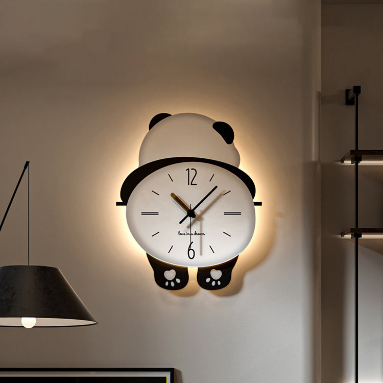 Rocking Panda Decorative Wall Clock