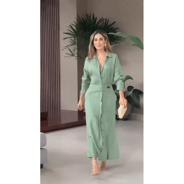 π49% OFFπ2024 Cotton And Linen Solid Color Maxi Dress