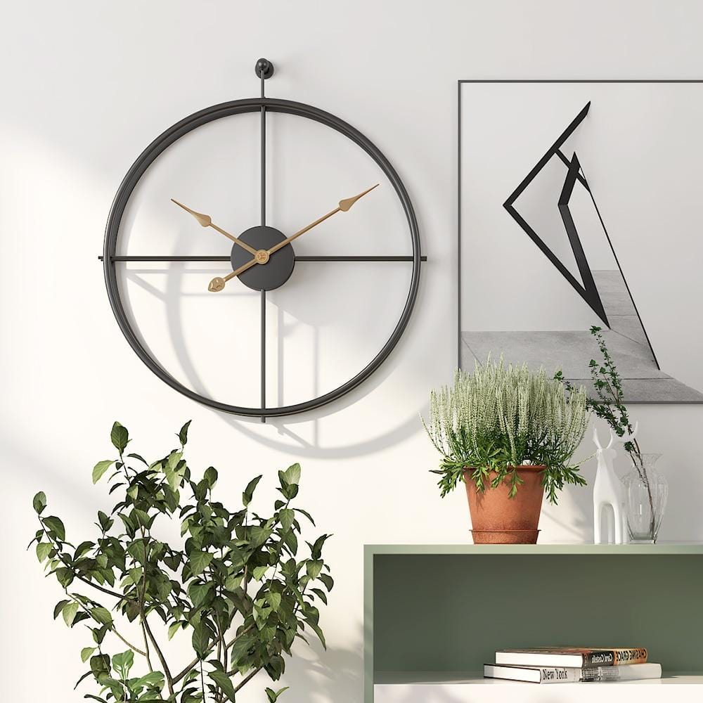 Vintage Black Wall Clock