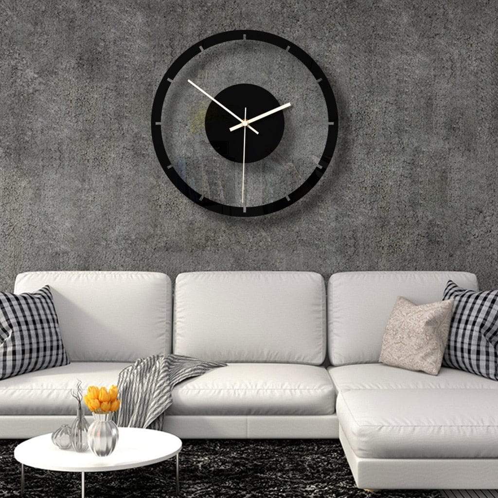 Minimalist Black Wall Clock