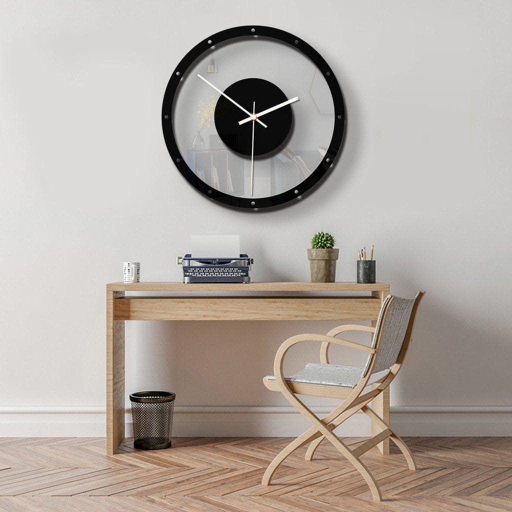 Minimalist Black Wall Clock