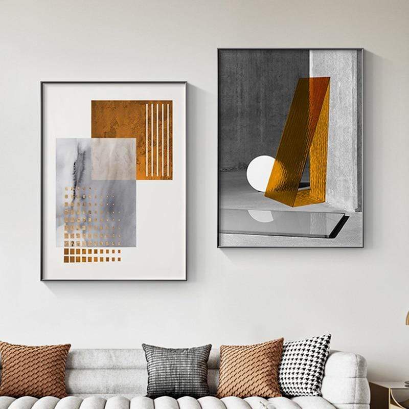Geometric Space Canvas Art