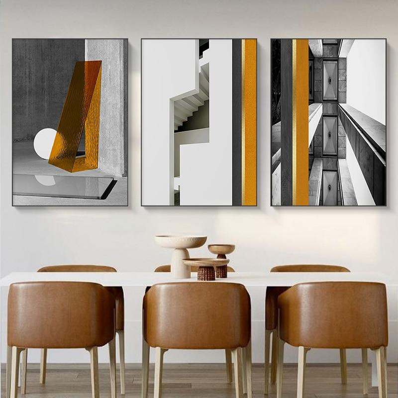 Geometric Space Canvas Art