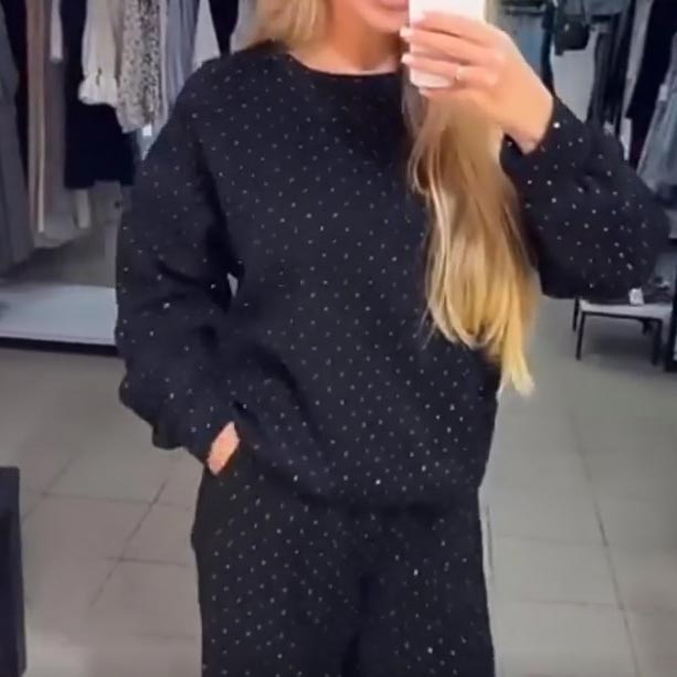 💖Women’s Round-neck Casual Sports Sweatshirt and Jogger Pants (2-piece Set)