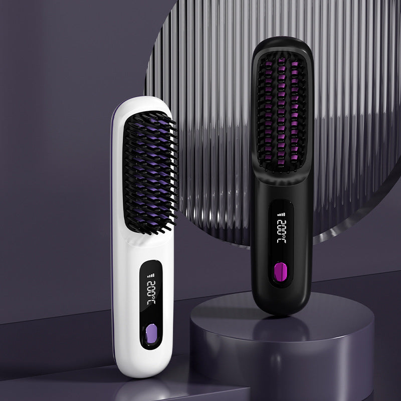 🔥Wireless Ceramic Heating Hair Straightening Comb